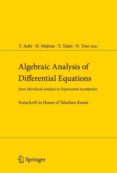 Algebraic Analysis of Differential Equations