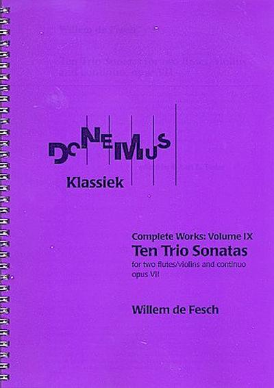 10 Trio Sonatas op.7for 2 flutes (violins) and basso continuo