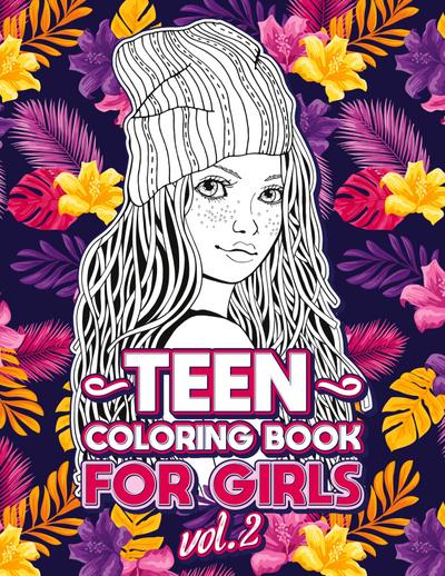 TEEN COLORING BOOKS FOR GIRLS