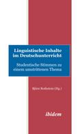Linguistische Inhalte im Deutschunterricht