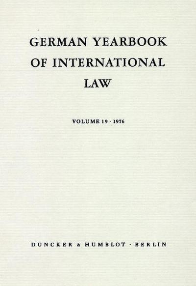 German Yearbook of International Law - Jahrbuch für Internationales Recht.