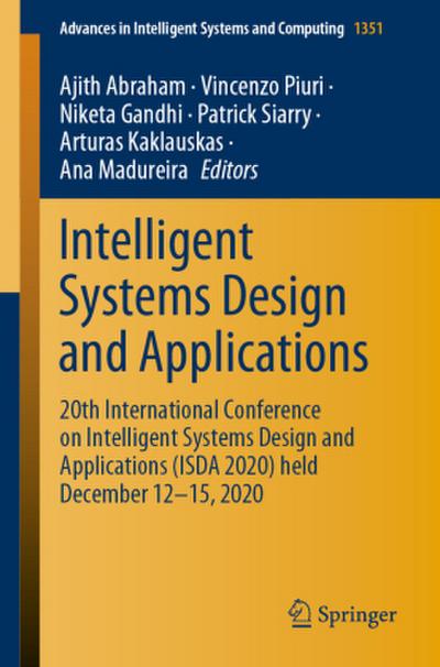 Intelligent Systems Design and Applications, 2 Teile