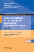 Information Processing and Management of Uncertainty in Knowledge-Based Systems