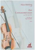 2 Choralbearbeitungen op.101,1 und 101,2für Viola und Orgel manualiter