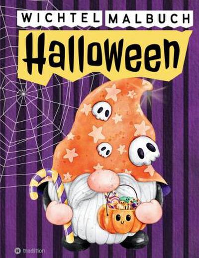 Wichtel Malbuch Halloween Herbst - Spooky Wichtel Geschenkbuch Cozy Cute