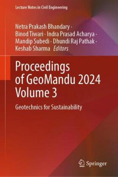 Proceedings of GeoMandu 2024 Volume 3
