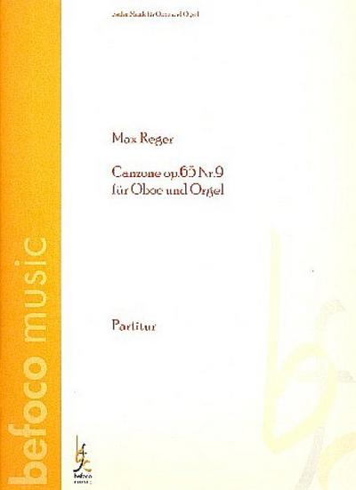 Canzone op.65,9für Oboe und Orgel