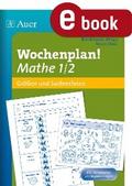 Wochenplan Mathe 1/2, Größen und Sachrechnen