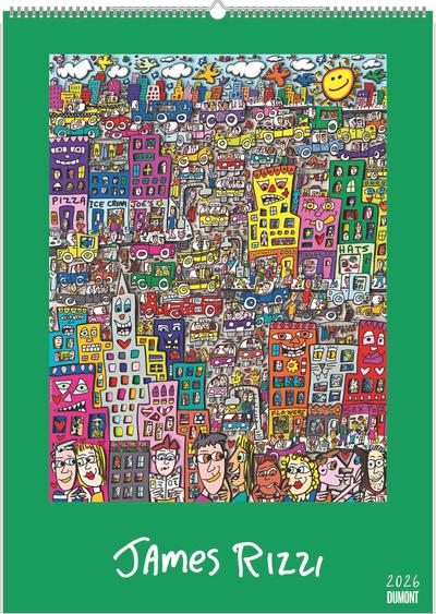 James Rizzi 2026 - Kunst-Kalender - Poster-Kalender - 50x70