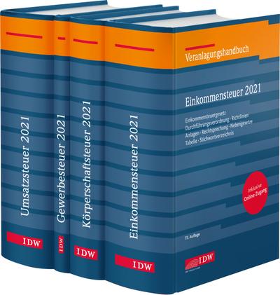 Steuer-Paket 2021: Ertragsteuern und Umsatzsteuer (Veranlagung): Veranlagungshandbücher: Einkommen-, Körperschaft-, Umsatz- und Gewerbesteuer 2021 ... Körperschaft-, Umsatz- und Gewerbesteuer)
