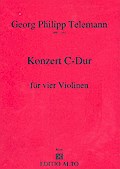 Konzert C-Durfür 4 Violinen