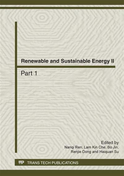 Renewable and Sustainable Energy II