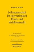 Leihmutterschaft im Internationalen Privat- und Ve