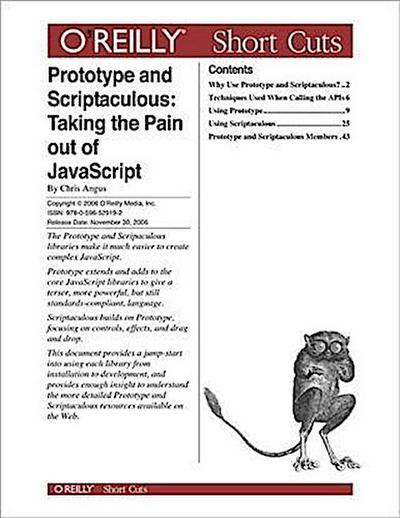 Prototype and Scriptaculous: Taking the Pain out of JavaScript