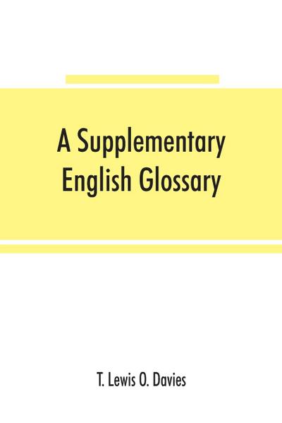 A supplementary English glossary