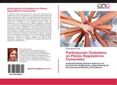 Participación Ciudadana en Planes Reguladores Comunales: