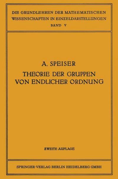 Die Theorie der Gruppen von Endlicher Ordnung