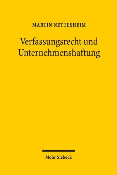 Verfassungsrecht und Unternehmenshaftung