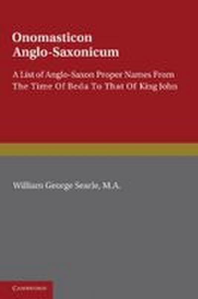 Onomasticon Anglo-Saxonicum