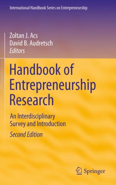 Handbook of Entrepreneurship Research