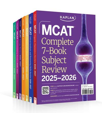 MCAT Complete 7-Book Subject Review 2025-2026, Set Includes Books, Online Prep, 3 Practice Tests