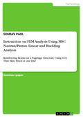 Instruction on FEM Analysis Using MSC Nastran/Patr