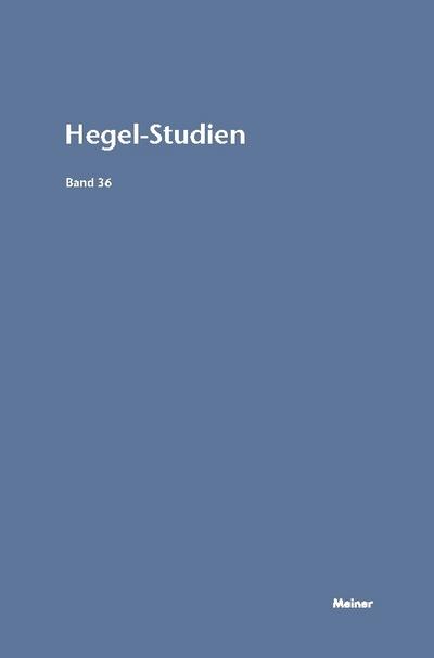Hegel-Studien Band 36