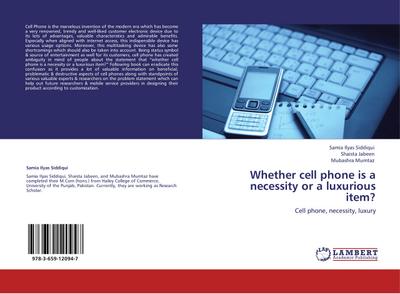 Whether cell phone is a necessity or a luxurious item?