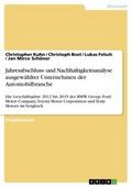 Jahresabschluss- und Nachhaltigkeitsanalyse ausgew