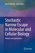 Stochastic Narrow Escape in Molecular and Cellular
