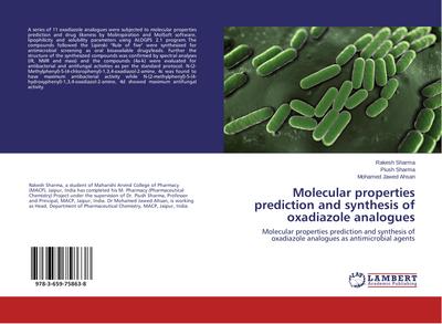 Molecular properties prediction and synthesis of oxadiazole analogues