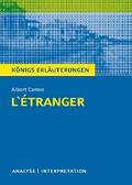 L’Étranger - Der Fremde. Königs Erläuterungen.