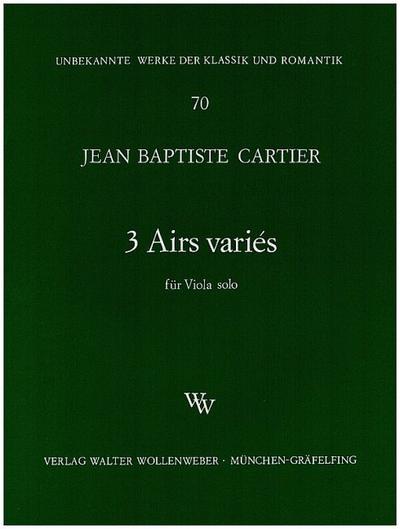 3 airs variés für Viola solo