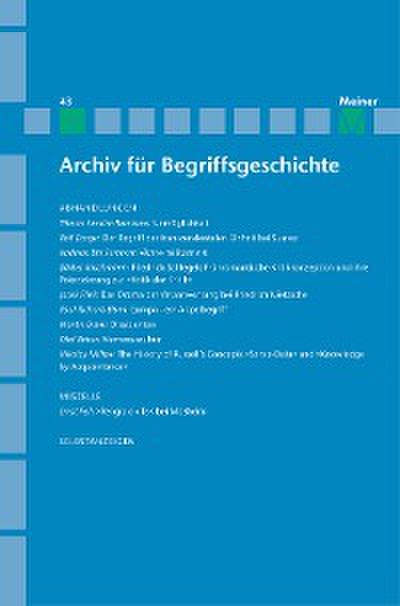 Archiv für Begriffsgeschichte. Band 43