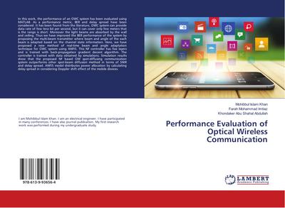 Performance Evaluation of Optical Wireless Communication