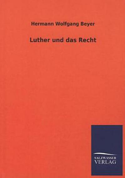 Luther und das Recht