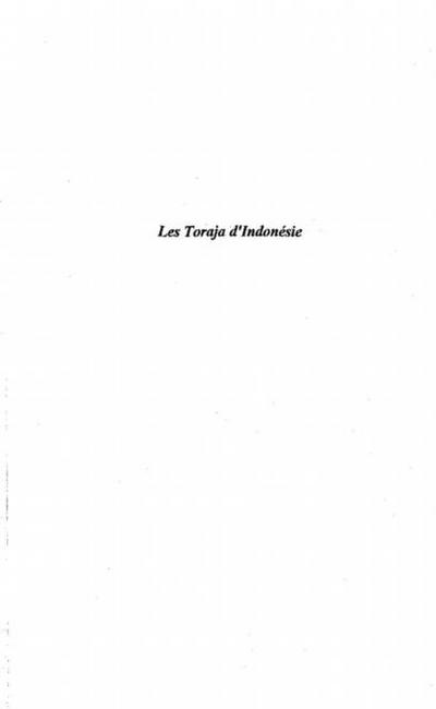 LES TORAJA D’INDONESIE
