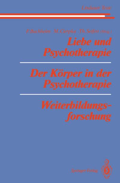 Liebe und Psychotherapie Der Körper in der Psychotherapie Weiterbildungsforschung