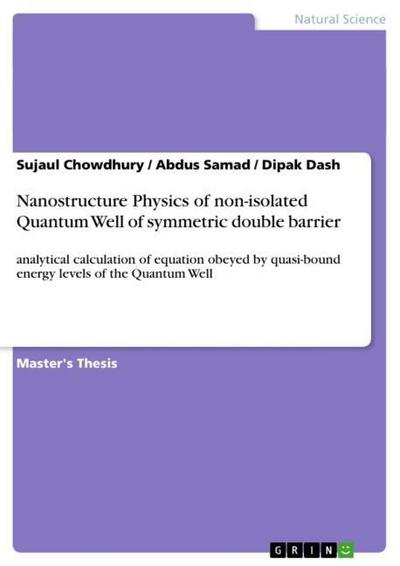 Nanostructure Physics of non-isolated Quantum Well of symmetric double barrier