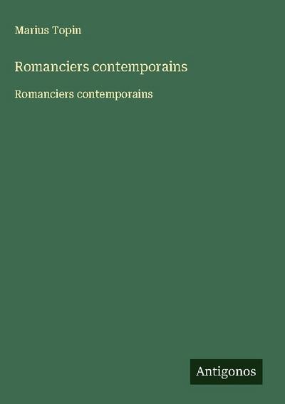 Romanciers contemporains