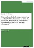 Untersuchung der Bedeutungsveränderung des Begriff
