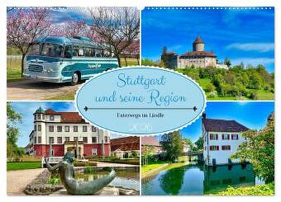 Stuttgart und seine Region (Wandkalender 2026 DIN A2 quer), CALVENDO Monatskalender
