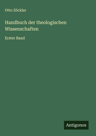 Handbuch der theologischen Wissenschaften
