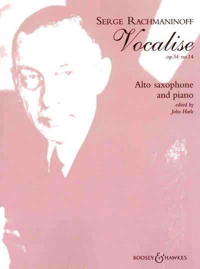 Vocalise op.34,14for alto saxophone and piano