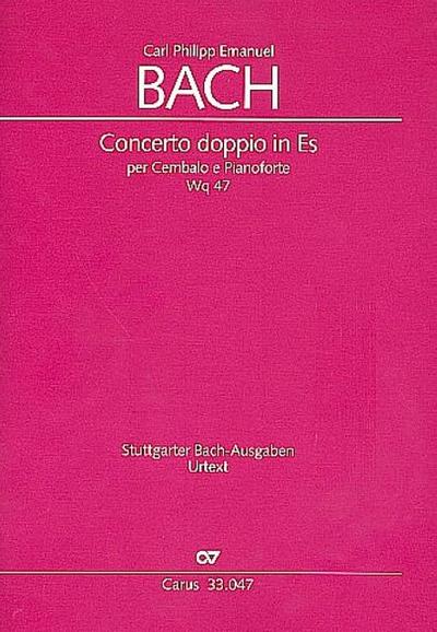 Concerto doppio in Es Wq47für Cembalo, Pianoforte und Orchester