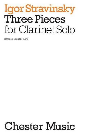 3 Pieces for Clarinet Solo - Igor Stravinsky