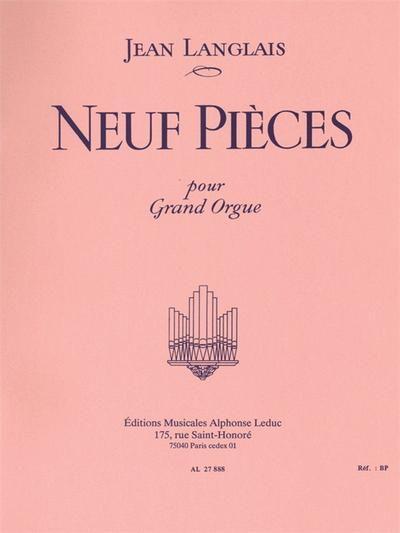 9 Piècespour orgue