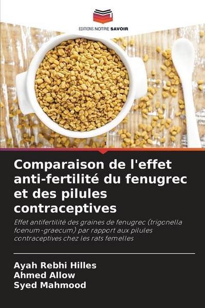 Comparaison de l’effet anti-fertilité du fenugrec et des pilules contraceptives
