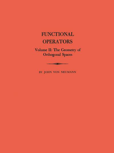 Functional Operators, Volume 2