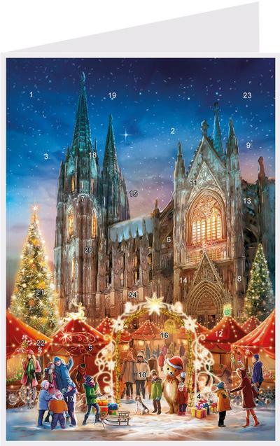 Postkarten-Adventskalender "Kölner Dom"